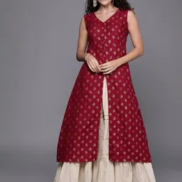 Ethnovog Ethnic Motifs Printed Cotton Kurta-image-83