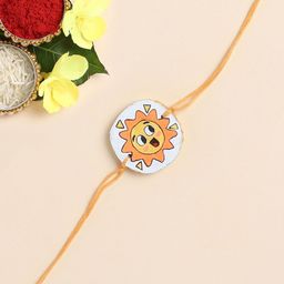 The Magic Wand Sun Printed Wooded Thread Rakhi-image-65
