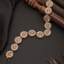Jazz and Sizzle Gold-Plated Kundan Studded Matha Patti-51