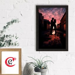 eCraftIndia Multicoloured Romantic Sunset Satin Matt Texture UV Art Painting-image-84