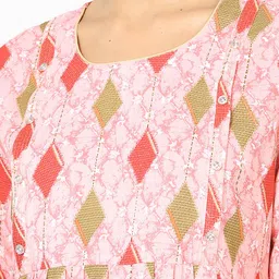 9shines Label Maternity Abstract Printed Anarkali Kurta image 2