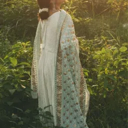 Dupatta Bazaar Embroidered Dupatta with Gotta Patti image 5
