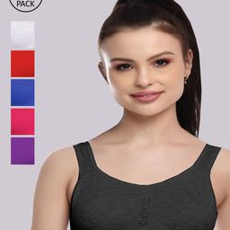 FIMS Black & White Bra Lightly Padded-image-23