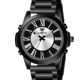 LORENZ Men Brass Patterned Dial & Bracelet Style Straps Analogue Multi Function Watch MK-4033R image 2