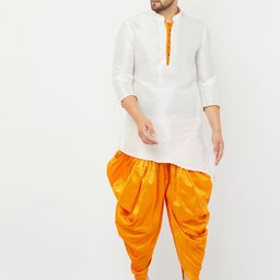 Armaan Ethnic Asymmetric Dupion Silk Kurta With Dhoti Pants image 1