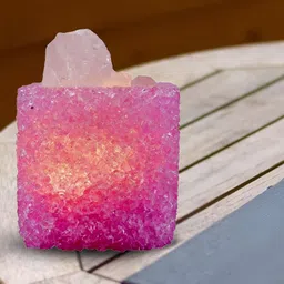 Kookee Pink Crystal Aroma Oil Electric Diffuser With Essential Oil 10ml-59