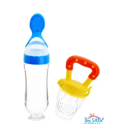 The Little Lookers Kids Blue Kids Solid Squeeze Food Grade Silicon Bottle Feeder & Fruit Pacifier-image-78