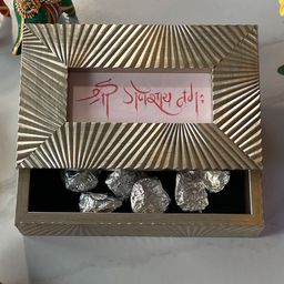Art Street Silver-Toned Diwali Festive Gifting Box-image-3