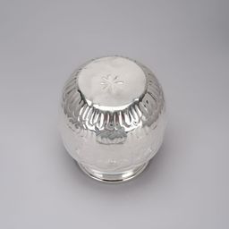 Sigaram Silver Toned Textured Asta Lakshmi Kalash image 5