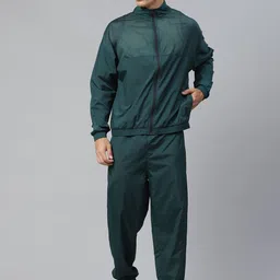 Reebok Men Green Solid Slim Fit Training MYT Tracksuit-picture-40
