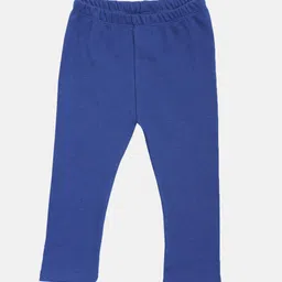 Kryptic Infant Girls Blue Solid Ankle-Length Pure Cotton Leggings-image-20