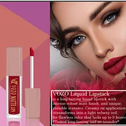 VOZO Set Of 4 Soft & Comfortable Matte Finish Liquid Lipsticks-102-104-105-201 image 3