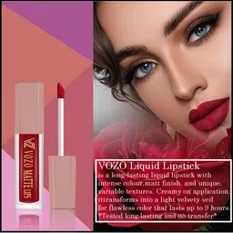 VOZO Set Of 4 Soft & Comfortable Matte Finish Liquid Lipsticks-101-105-106-203 image 3