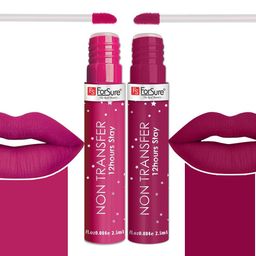 ForSure Set of 2 Stay Matte Non Transfer 12 Hours Stay Liquid Lipstick - 2.5ml Each-83