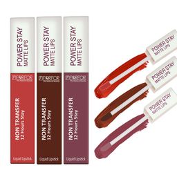 FORFOR Set of 3 Power Stay Non-Transfer & Waterproof Liquid Matte Lipstick - 5 ml each-78