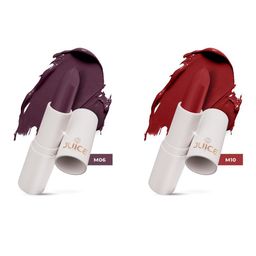 JUICE Kiss Sensation Set Of 2 Lipstick With Bio Retinol - 4g Each- M06-M10-7