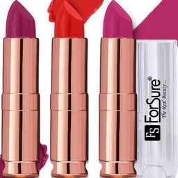 ForSure Set Of 3 Antique Velvet Lipstick with Vitamin E & Shea Butter-85