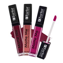 FORFOR Set of 3 Matte Me Ultra Smooth Transferproof Liquid Lip Cream - 5 ml each-13