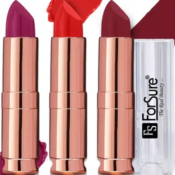 ForSure Set Of 3 Antique Velvet Lipstick with Vitamin E & Shea Butter-49