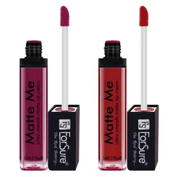 ForSure Set Of 2 Matte Me Non-Transfer Liquid Lipsticks 5ml Each - 122 + 109-56