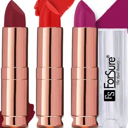 ForSure Set Of 3 Antique Velvet Lipstick with Vitamin E & Shea Butter-99