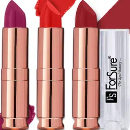 ForSure Set Of 3 Antique Velvet Lipstick with Vitamin E & Shea Butter-17