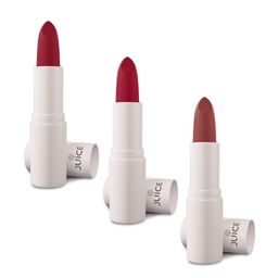 JUICE Set Of 3 Kiss Sensation SPF 15 Lipsticks with Bio Retinol & Shea Butter-18