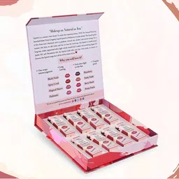 TNW the natural wash Set Of 8 Matte Velvet Transfer Proof & Pigmented Long Stay Liquid Lipsticks - 5 ml Each-62
