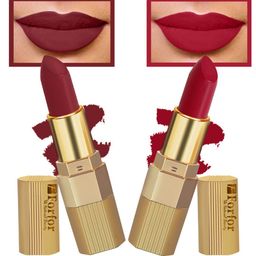FORFOR Set Of 2 Xpression Stick Matte Lipstick 3.5g Each - Red Velvet 303 & Cherry Red 304-26