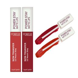 FORFOR Set Of 2 Power Stay Liquid Matte Lipsticks - Candy Red 01 & Peppy Red 22-42