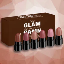 Ronzille Set of 6 Sexy Lippes Nude Edition Mini Bullet lipstick -2g Each-40