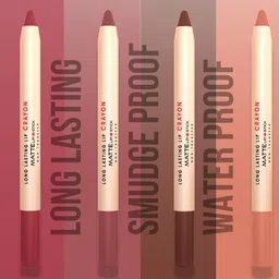 SHRYOAN Set Of 4 Non-Transfer Moisturizing Crayon Matte Lipstick -3.8g Each- Shade C image 4