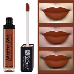 ForSure Set of 2 Matte Me Ultra Smooth Liquid Lip Cream 5 ml Each - Rust Brown & Ruby Red image 4