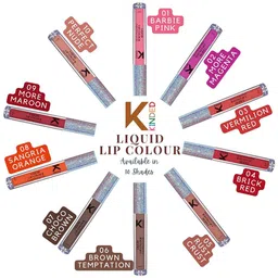 KINDED Set of 2 Vitamin E Matte Liquid Lip Colour 6 ml each - Shade 06 & 08 image 4