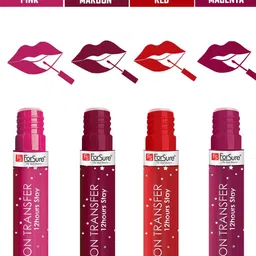 ForSure Set of 2 Stay Matte Non Transfer 12 Hours Stay Liquid Lipstick - 2.5ml Each image 5