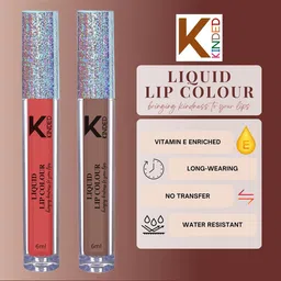 KINDED Set of 2 Vitamin E Matte Liquid Lip Colour 6ml each - Shade 03 & 06 image 5