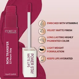 FORFOR Set of 2 Power Stay Liquid Matte Lipstick 5ml each - Pink Blush 10 & Mauve Matte 23 image 4