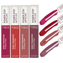 FORFOR Set of 4 Power Stay Non-Transfer & Waterproof Liquid Matte Lipstick - 5 ml each-18