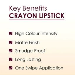SHRYOAN Set Of 4 Non-Transfer Moisturizing Crayon Matte Lipstick -3.8g Each- Shade C image 5