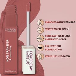 FORFOR Set Of 3 Power Stay Liquid Matte Non-Transfer & Waterproof Lipstick 5ml Each image 5