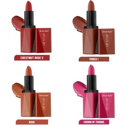 Seven Seas Pack of 4 Lip To Lip High Coverage Matte Lipstick image 5