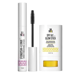 SOTRUE Set of SPF 50+ Glow Sunscreen Stick-15g & Finish Line Hair Finishing Stick-12ml-17