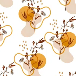 Wallpics White & Yellow Printed Self-Adhesive Wall Sticker-21