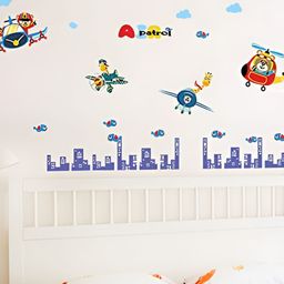 Asian royal Blue & Red 3D Printed Self Adhesive Wall Sticker-image-82
