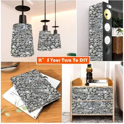British Terminal Grey Abstract Printed Self-Adhesive Wallpaper image 2