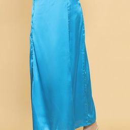 Soch Women Blue Solid Saree Shapewear-image-70