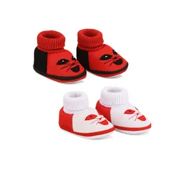 Smartots Infant Pack of 2 Patterned Cotton  Socks Booties-50