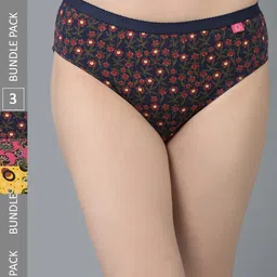 Dollar Missy Pack of 3 Deep Printed Outer Elasticated Hipster Panty MMBB-101P-R3#Z#OE2-PO3-picture-6