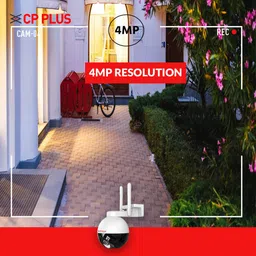 CP PLUS Ezykam HD WiFi CCTV Security Camera (Motion Detection, CP-Z43A, White) image 2