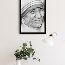 Gallery99 Grey & Black Mother Teresa Printed Wall Art-image-14